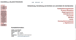 Desktop Screenshot of hawell-elektronik.de